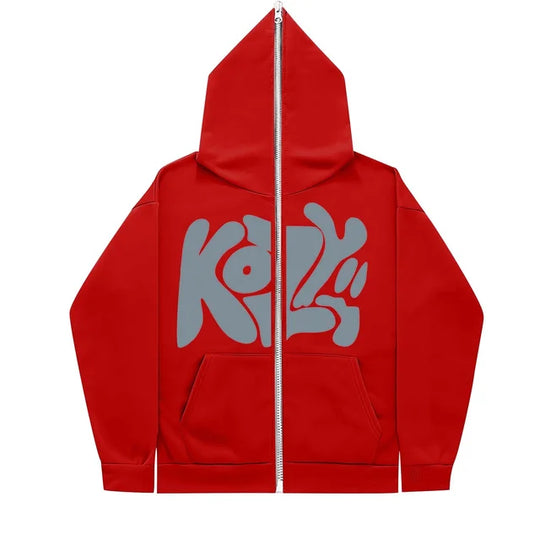2024-New-Product-KOZY-Letter-Printed-Zipper-Hoodie-Pattern-Casual-Coat