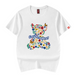 I Royal Pure cotton flower sea bear embroidery half sleeved couple loose short sleeved T shirt eprolo 